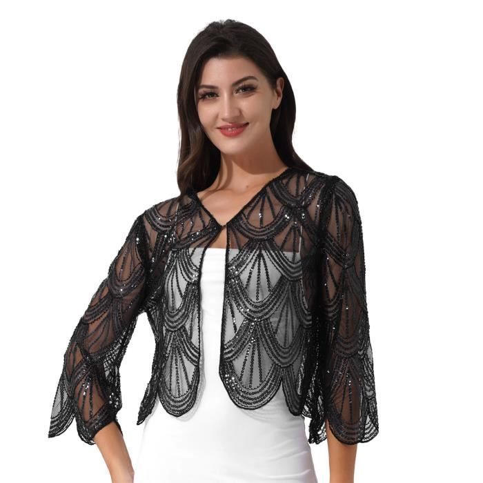 Gilet paillette or femme deals