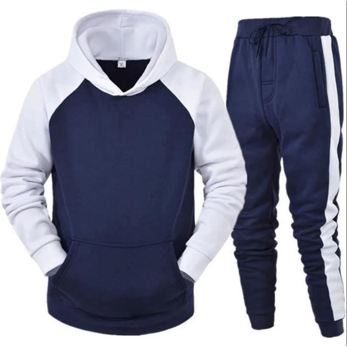 survêtement homme ensemble jogging hommes sweats à capuche et sport pantalons cravate à la taille 2022 automne hiver sportswear