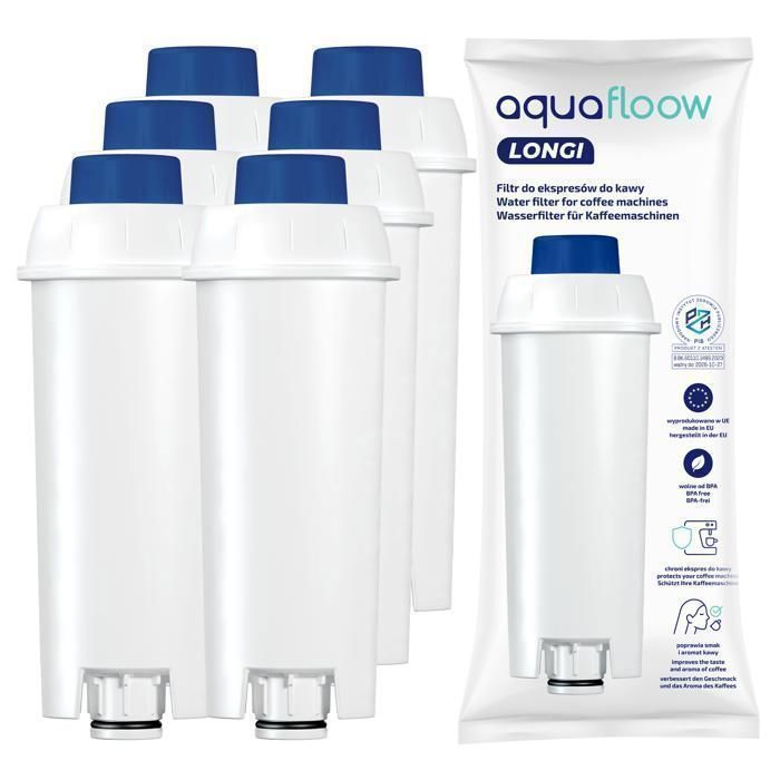 Aquafloow Filtre à eau remplacement pour machines à café DeLonghi ECAM Eletta Dinamica DLSC002 Magnifica(6)