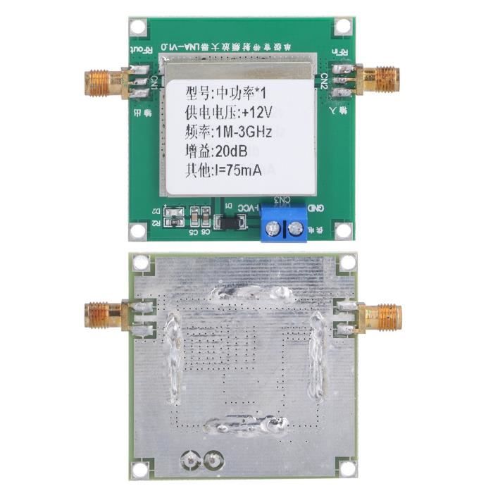 12v Tv Module Qiilu module d'amplificateur RF Module amplificateur 19.5DB Gain 12V DC ...
