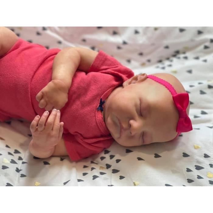 Poup?�e B?�b?� - RUMOCOVO - 19CUS60-014 - 49 cm - Corps Souple - Cheveux Dessin?�s ?? La Main 