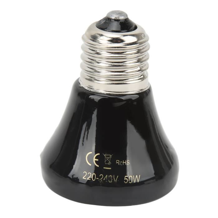 Comparer les prix de SALALIS Lampe chauffante en céramique pour reptiles Ampoule chauffante en céramique pour reptiles, Mini jardin chaleur 75W 50W