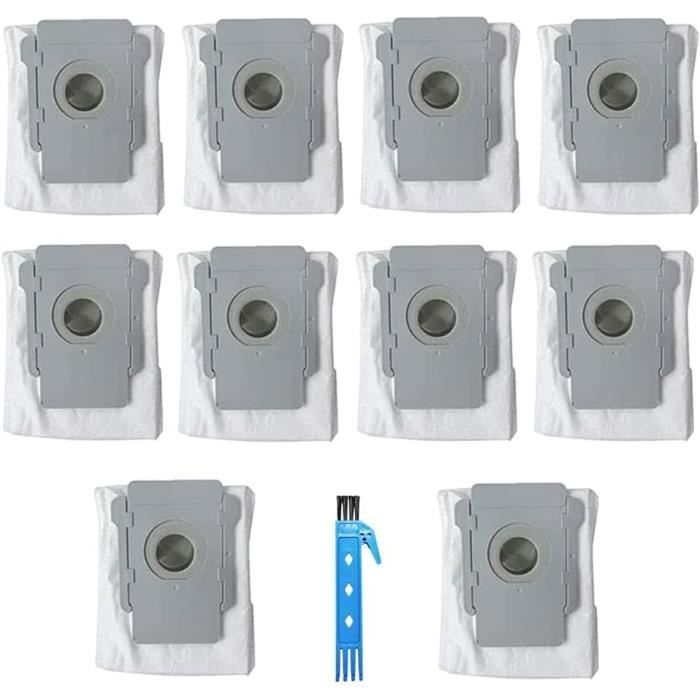 10 Sacchetti Ricambio Per IRobot Roomba Serie I, S, J - Compatibili Con Clean Base