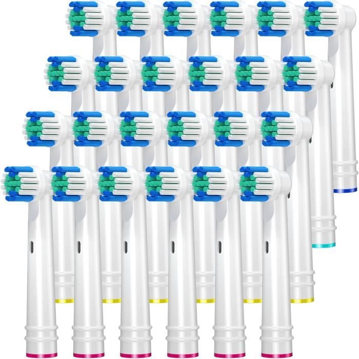 Lot De 8 Ou 16 Têtes De Rechange Pour Brosse à Dents électrique Oral-B - Multicolore, Compatible Série 1000 à 9000