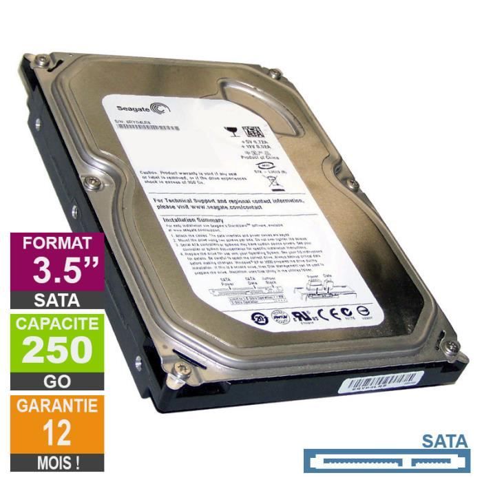 Seagate BarraCuda, 1 To, Disque dur interne HDD – 3,5 SATA 6 Gbit/s 7 200  tr/min, 64 Mo de mémoire cache, pour PC de bureau et portable (ST1000DM010)  : : Informatique