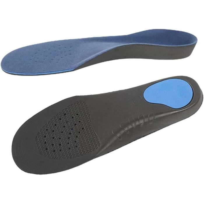 Semelles Orthopédiques Sport Welnove - Triple Absorption Chocs, Soutien De La Voûte Plantaire - Taille XL 43-46 - Pour Douleurs Pieds, Fatigue
