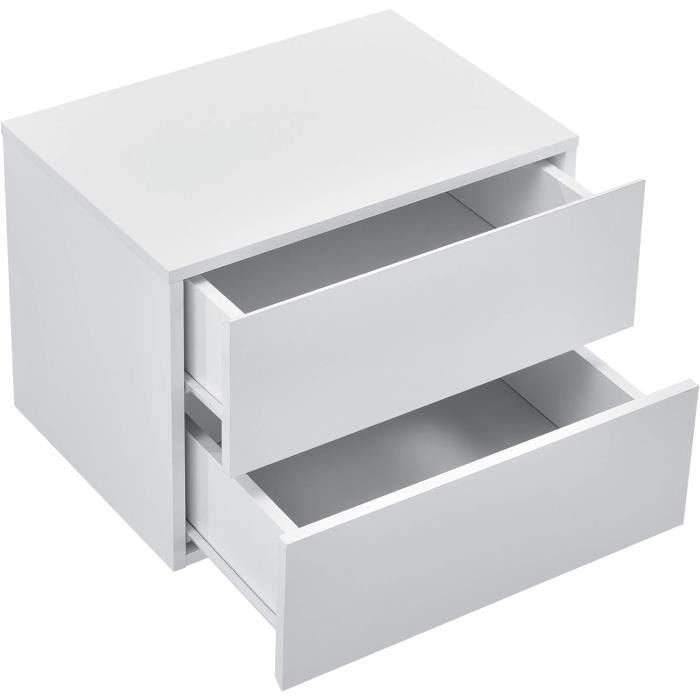 Armoire Enfant Fornord 3 Niches + 4 Tiroirs - 31x10.5x97cm - Multicolore - Panneau Particule