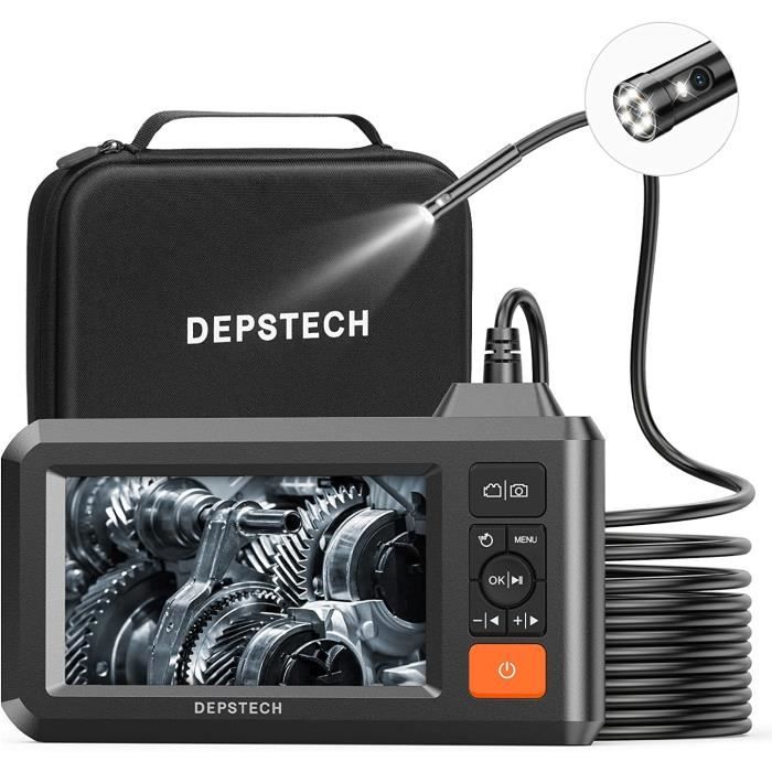 DEPSTECH Endoscope 1080P HD Double Objectif Caméra Endoscopique Sonde 7