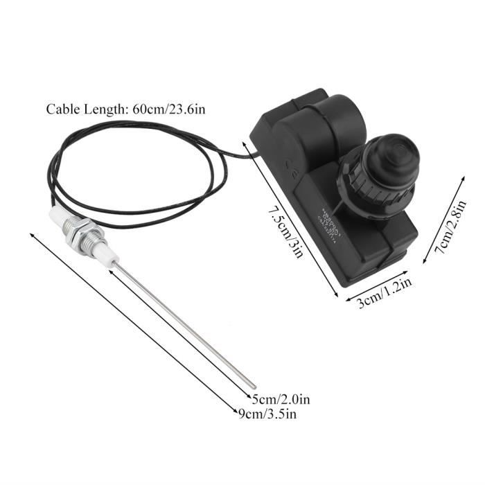 Lot De 2 Capuchons Bouton Allumeur Barbecue - Pour Piles AA, Remplacement Facile | Compatible Weber Et Autres