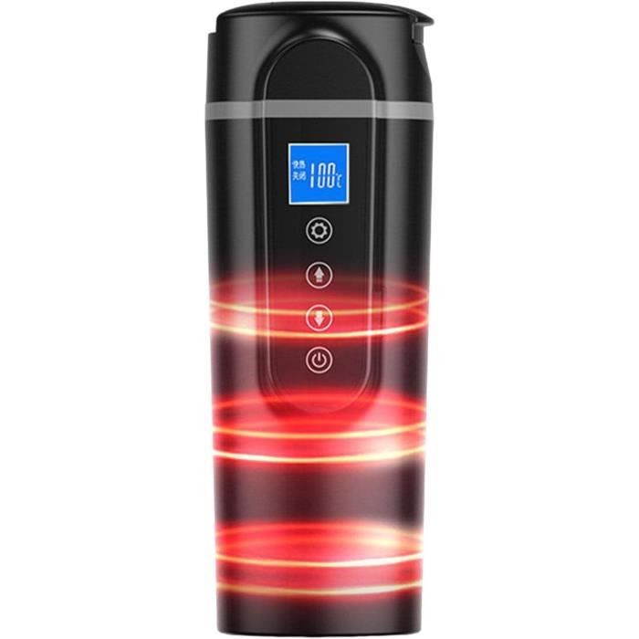 Bouilloire électrique De Voyage 12V/24V Pour Voiture - 500ml écran LCD Réglage Température - Idéale Camping, Camion, Déplacements - 7