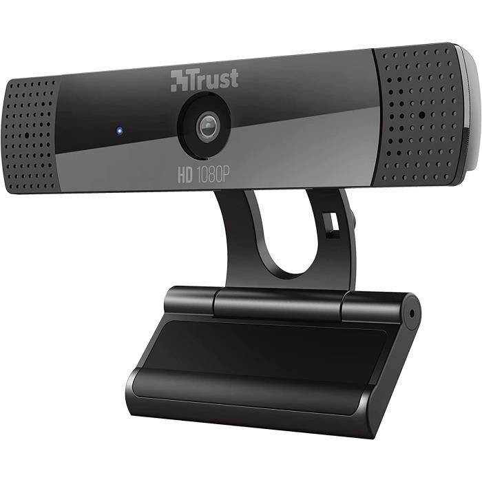 Trust Gaming GXT 1160 Vero Webcam Full HD 1080p 30 FPS avec Micro Integre, Web Camera dOrdinateur USB pour PC, Ordinateur Por