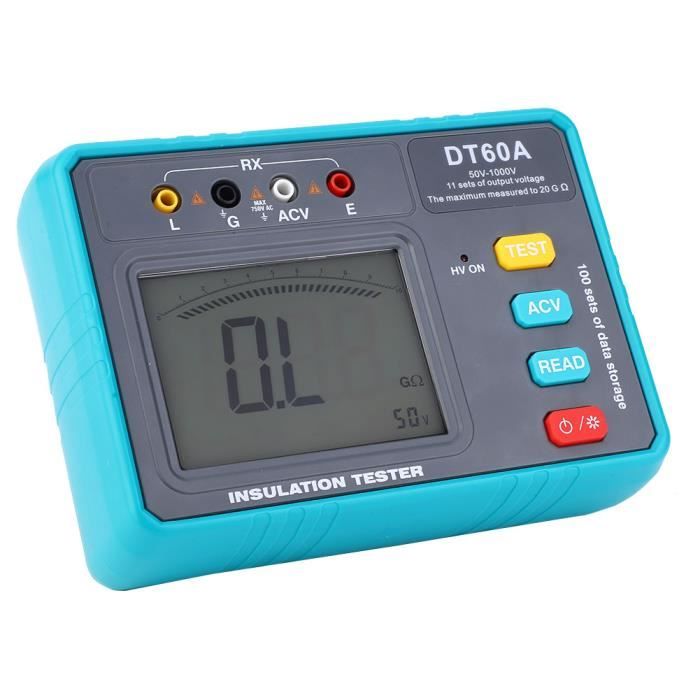Ohmmètre Numérique LCD - Testeur De Résistance 0-200 Ω à 20 MΩ, Alimentation DC 5-24V, écran Rétroéclairé