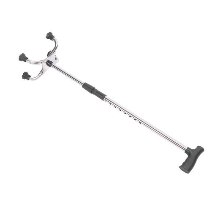 VGEBY Canne de marche flexible Canne de marche réglable avec 4 tubes en