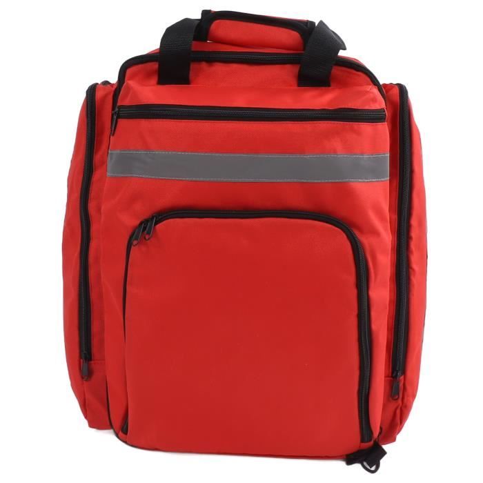 Sac D'urgence Grande Capacité 37L - Orange Avec Bandes Réfléchissantes, Organisation Optimale