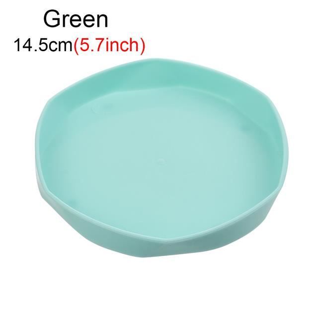 Palette En Plastique Blanc Forme Fleur - 14 Cm, 10 Compartiments + Centre, Pour Peinture, Maquillage, Artisanat