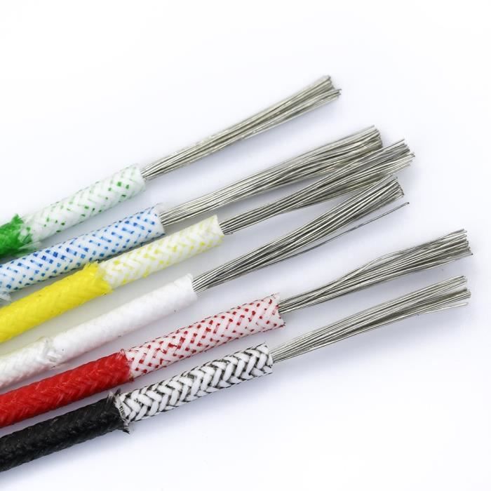Manchon Tressé Fibre De Verre HellermannTyton - Blanc, Diamètre 4mm, Longueur 25m - Neuf