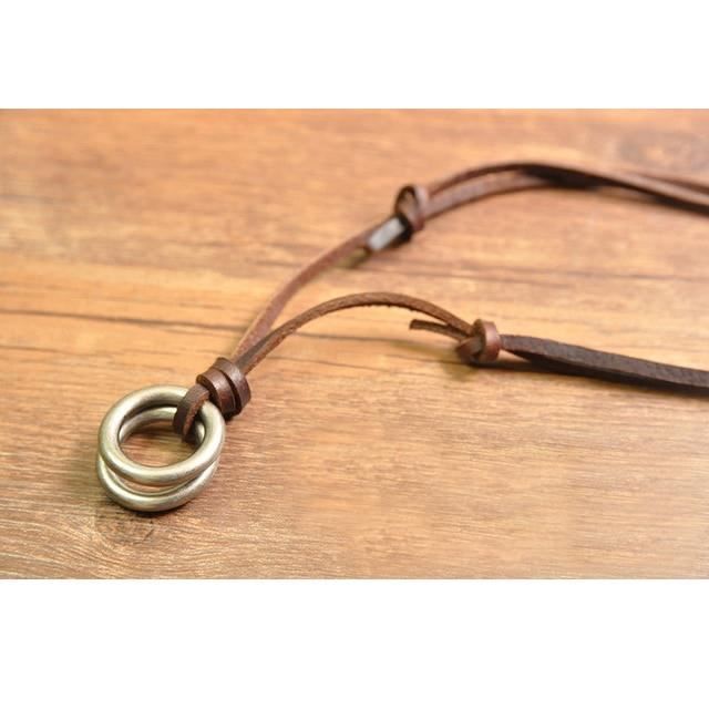Collier Rasoir Steampunk Vintage - Pendentif Lame Titane Acier Homme Punk Rock Bijoux
