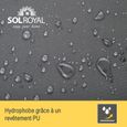 Sol Royal Brise Vue Balcon 100x500 cm Anthracite avec Œillets, Cordons, Résiste à l'eau Intempéries 160 g/m² PES SolVision PB2-1