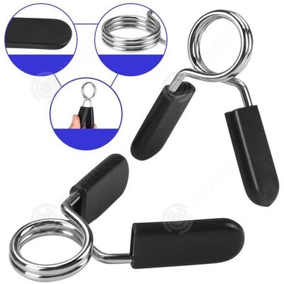 Lot De 4 Pinces à Ressort Pour Haltères - Diamètre 25 Mm, Fixation Rapide Pour Barres De Musculation