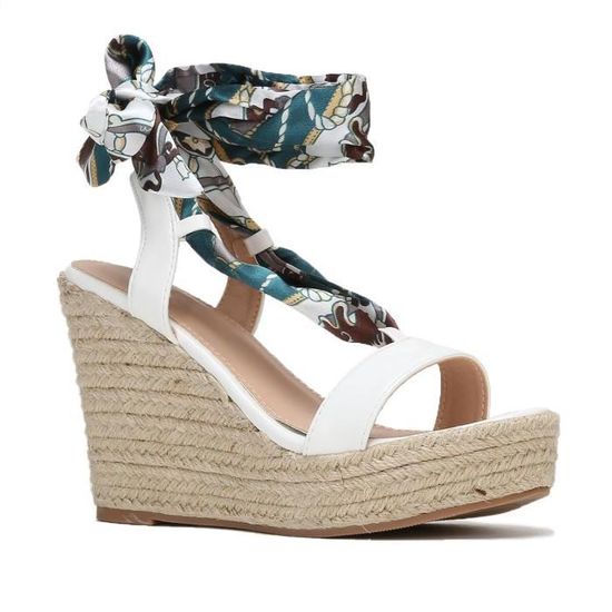 Sandales compensées hot sale la modeuse