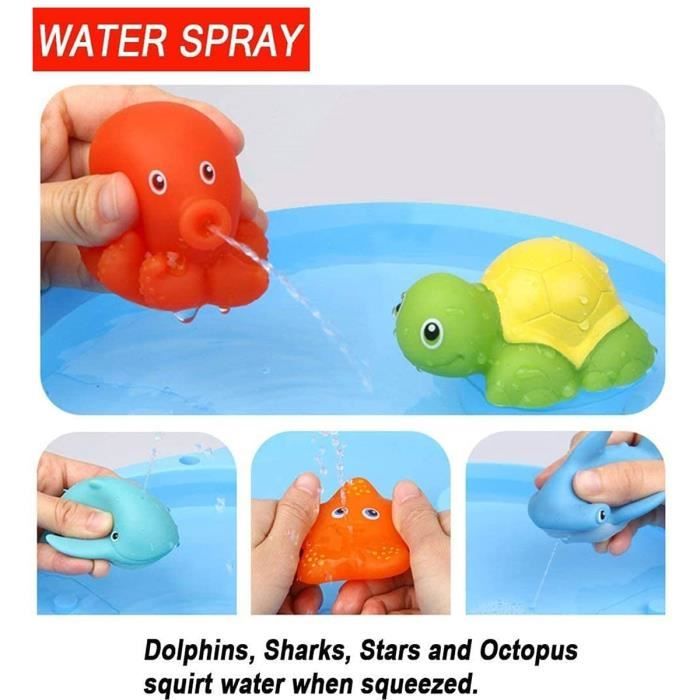 Bombes de Bain Enfant avec Surprise Jouet Animaux Marins Boule de Bain Coquillage Jouet de Bain Fille Garçon Cadeau Anniversaire Noël Bain Moussant Enfant aux Huiles Essentielles Naturelles