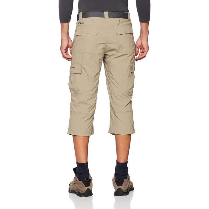 Columbia Silver Ridge II Pantacourt Capri Homme Marron Tusk W32 L21 XO0662