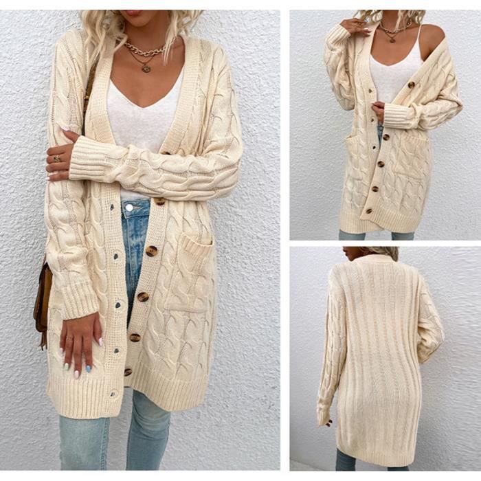 Gilet Cachemire Femme Col Châle Bleu Marine Foncé | Cachemire