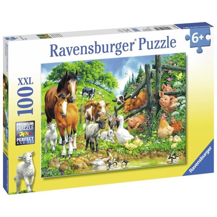 Puzzle - RAVENSBURGER - Puzzle 100 pièces XXL - 100 pièces - 49 x 36 cm