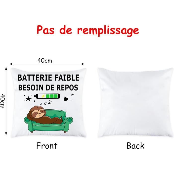 Cadeau Homme Original Cadeau Rigolo Noel, Housse Coussin 40x40