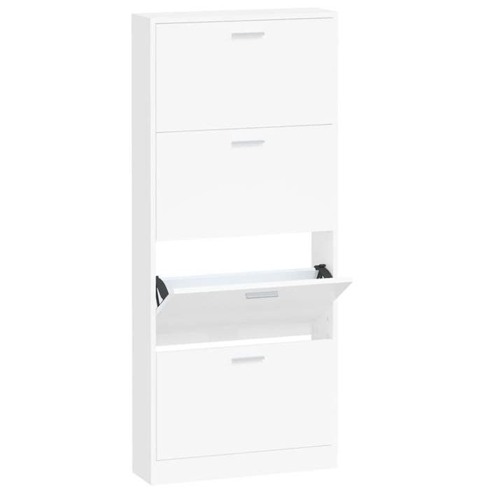 Meuble De Rangement Chaussures Mural VidaXL - Rack Moderne Gain De Place Chêne