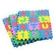 Tapis de jeu puzzle pour enfants - MAGIDEAL - Alphabets & Chiffres - Mousse EVA - Rouge-2