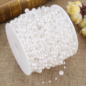 Guirlande De Perles Artificielles Noires - 10m X 8mm - Décoration Fête, Mariage, Noël - Modulable