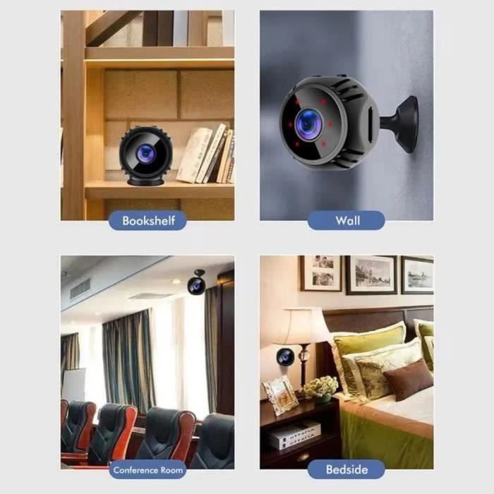 sysy Caméra de surveillance interieur / exterieur - Caméra Espion, Mini  Caméra sans Fil HD 1080P Por