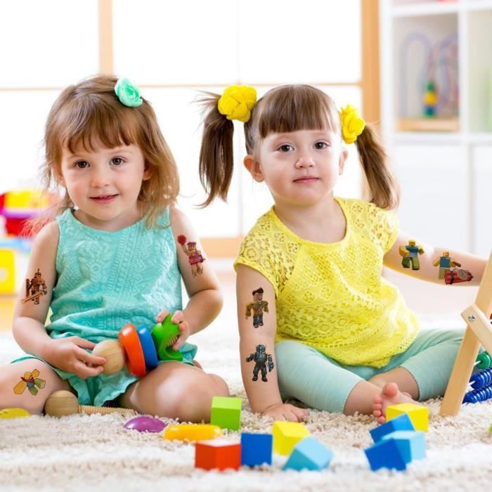 Tatouages Temporaires Enfants - 20 Pièces Étanches Mignonnes - Pour Fête Et Anniversaire - Faciles à Appliquer