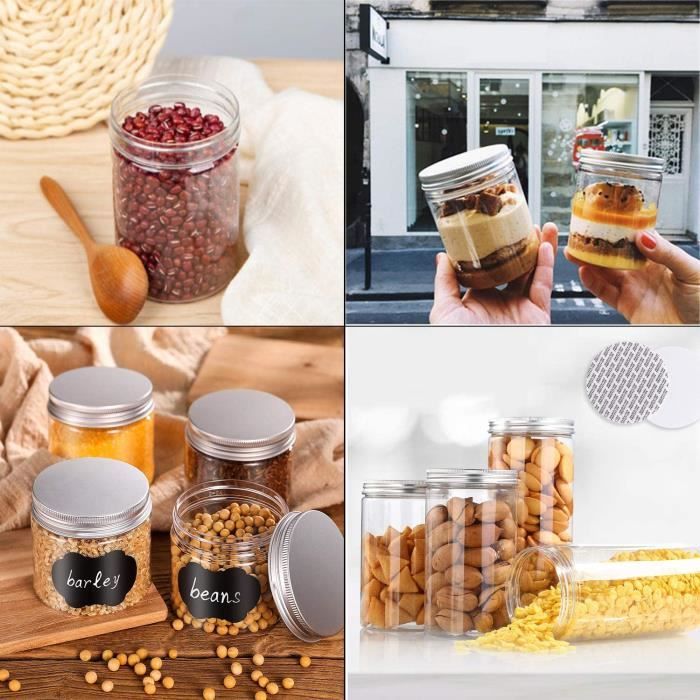 Bocal Avec Couvercle En Plastique Transparent Incassable 46 Cl