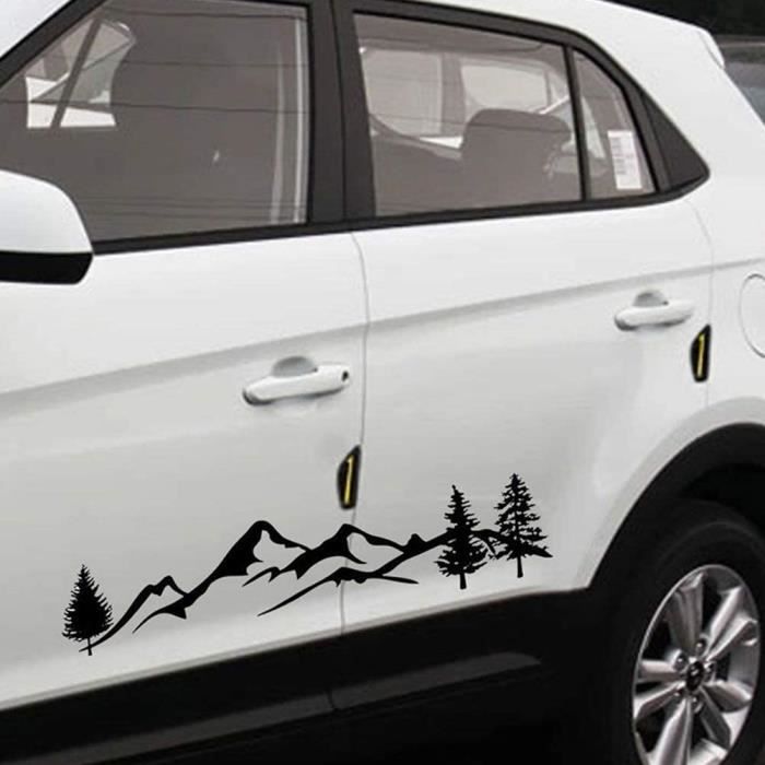 Forêt Montagne Arbres Vinyle Voiture Corps Sticker Autocollant pour  véhicule Camion fenêtre Pare-Chocs Wall Decor - Cdiscount Maison