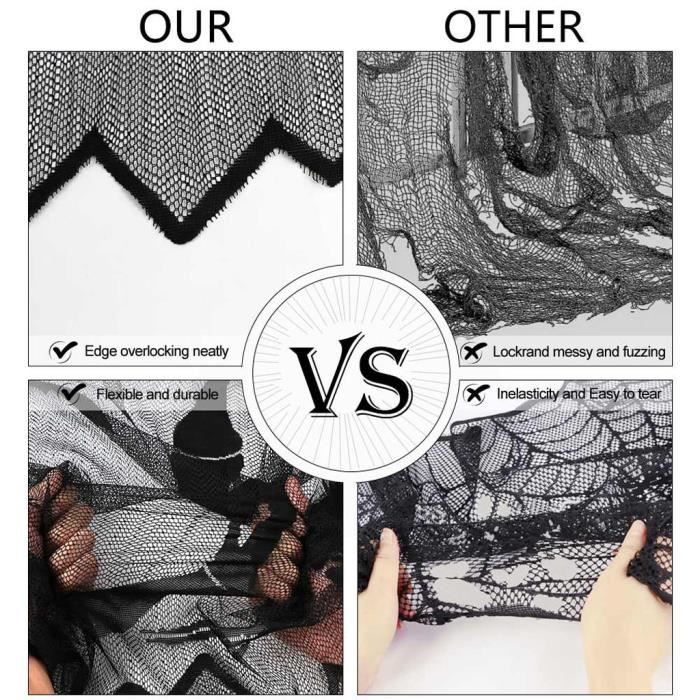 Toddmomy 2pièces Décoration Halloween Rideau De Fond Lot De Rideaux De