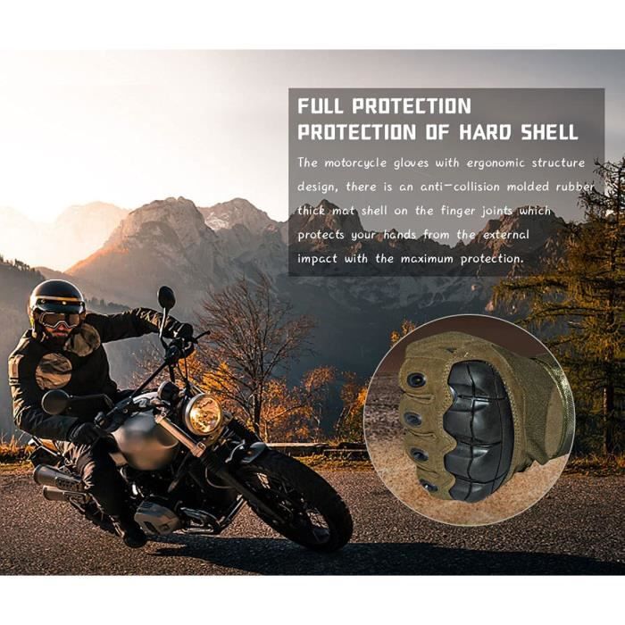 Gants Moto TRABIG Homologués Été - Écran Tactile, Anti-Choc, Coupe-Vent - Unisexe Pour Scooter, Vélo, Camping