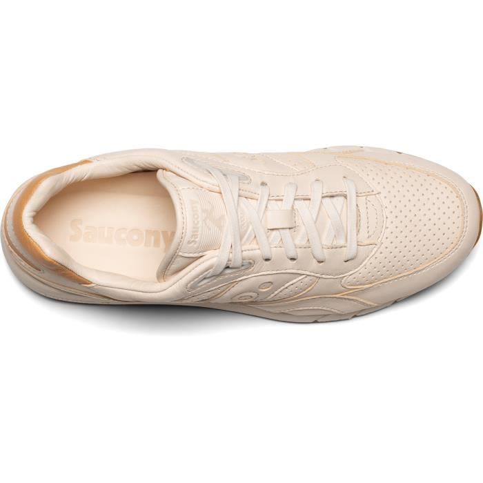 Baskets Saucony Shadow 6000 Beige Homme Lacets Textile