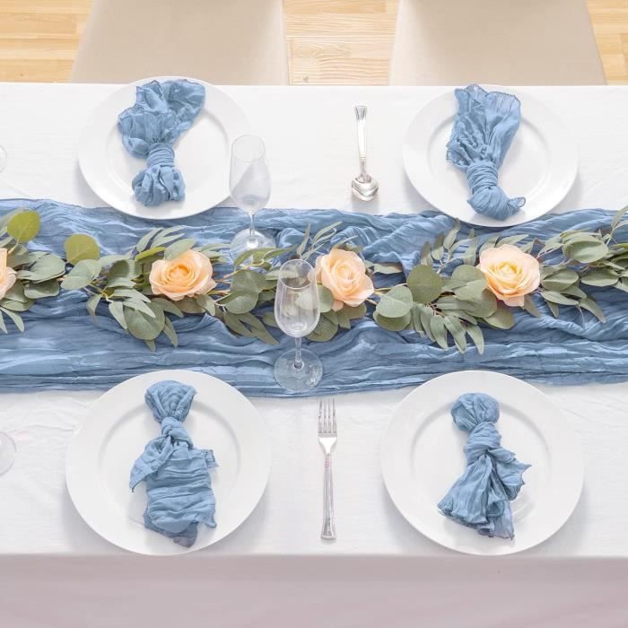 Pesonlook Lot De 6 Chemins De Table En étamine Chemin De Table Bohème