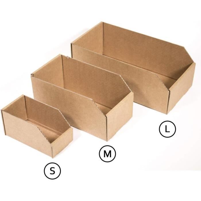 Tenessi - Lot de 3 boîtes en carton - Ecru - Habitat