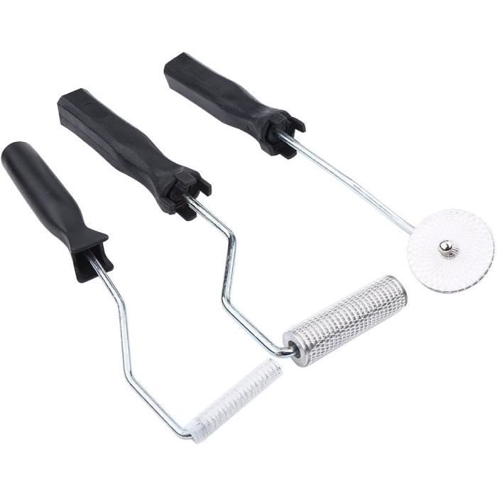 Lot De 3 Rouleaux à Bulles En Fibre De Verre – Pour Application De Résine Et Douche