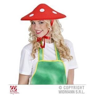 Amosfun Chapeau Champignon Rouge En Peluche – Déguisement Enfant, Carnaval, Photo, Jeu De Rôle – Taille 38 Cm