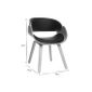 Miliboo Chaise Design Noir Et Bois Clair Bent