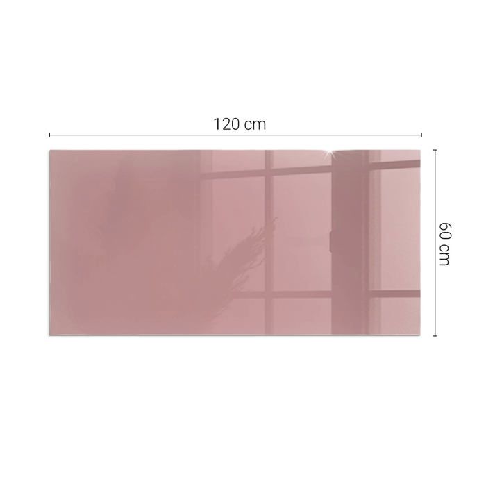 Plaque protection sol devant cheminée couleur rose 120x60 Tulup — free download