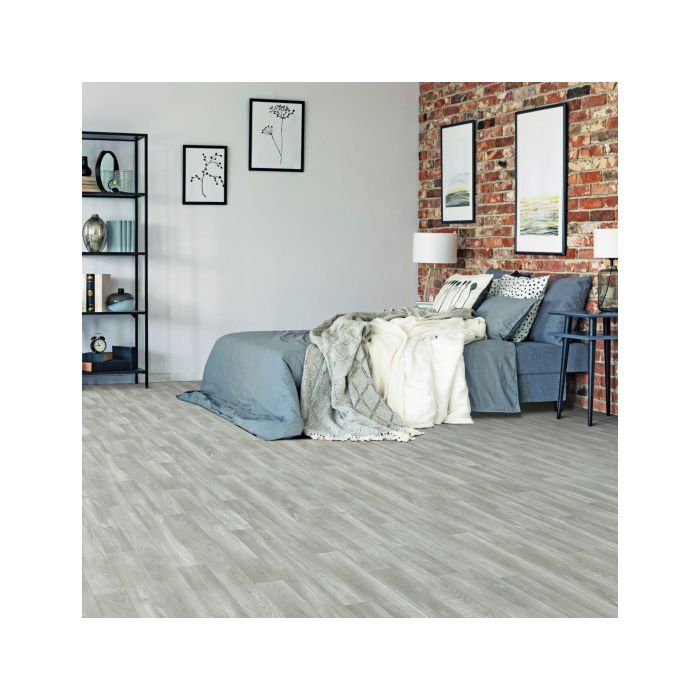 Lino Imitation Parquet Gris