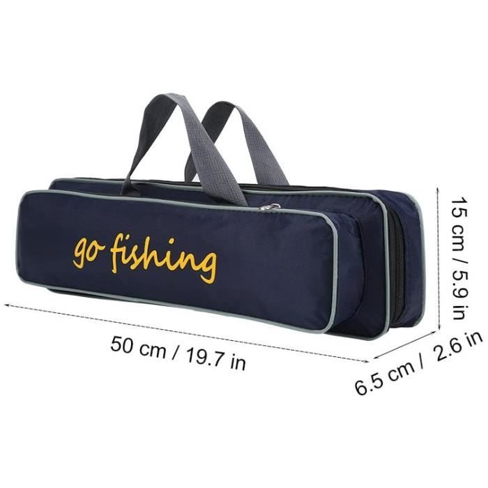 Fourreau canne a peche sac de rangement et étui de transport pour cannes à  pêche et autres articles de pêche - Cdiscount Sport