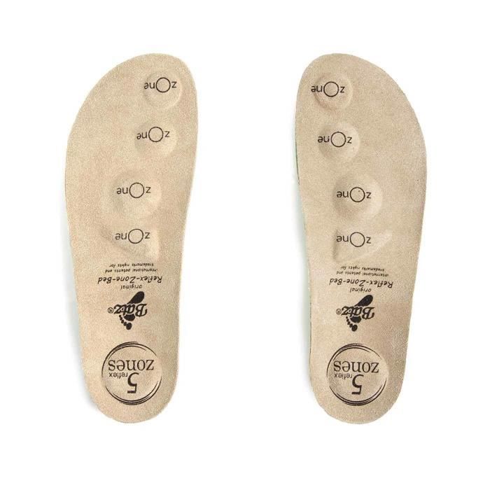 Tong EHOK0 MIRA 5 zones main en cuir Mesdames Slip on Sabots Mules Taille 38 Rouge fonce Cdiscount