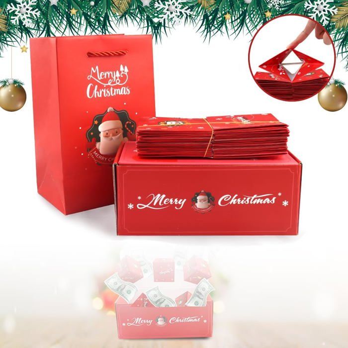 SURPRISA Boîte à énigmes Happy Bday - Emballage Créatif Pour Cadeaux D Anniversaire Et Bons D Achat En Papier Kraft 1 Unite 12 5 Cm X 12 5 Cm X 12 5 Cm A Partir De 6 Ans