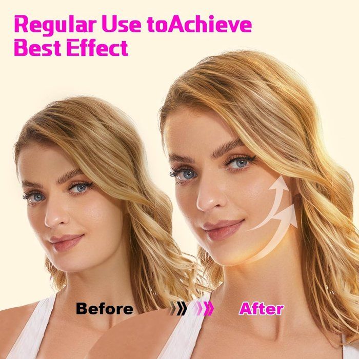 Masque V-Line Pour Menton Et Mâchoire - Bandeau Ajustable Raffermissant, Nylon Élastique